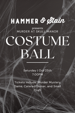 10/25/2025 (7:00PM) Murder at Skull Manor Costume Ball - Murder Mystery [SATURDAY]