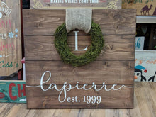 'Made to Order' Rustic Moss Wreath Sign