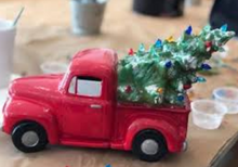 'Hammer at Home' Vintage Ceramic Truck w/ Tree Kit