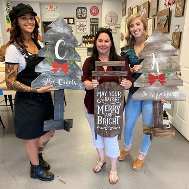 07/18/2026 (7PM) CHRISTMAS IN JULY - Pallet Christmas Tree or Rustic Sled [SATURDAY]